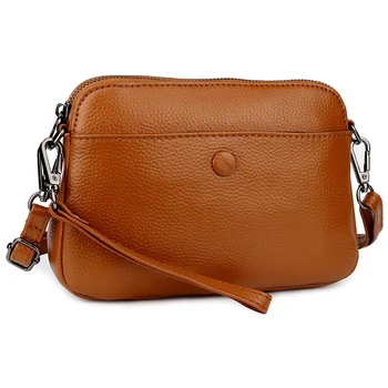 

day clutches lady genuine leather small bag woman fashion elegant mobile shoulder bags women messenger bags real leather female