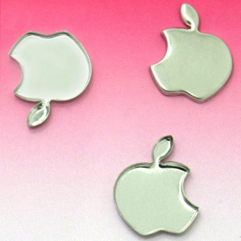 

40pcs DIY stainless steel apple-shaped tray inside 10.5 * 11MM jewelry tray