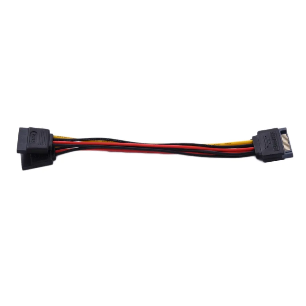 SATA 15Pin Power SATA Male to Female SATA Y Splitter 20 cm Cable 1 x 1