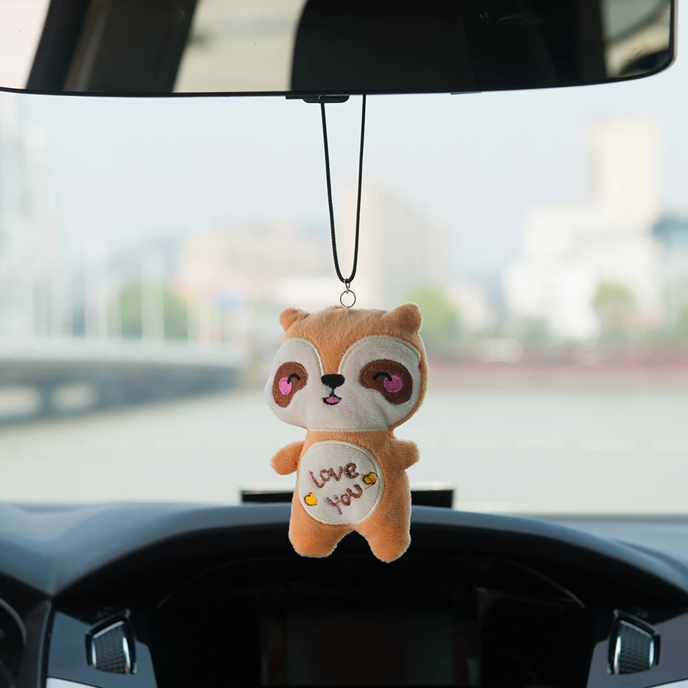 Автомобильный кулон красочный плюшевый милый медовый медведь автомобили