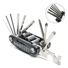 16 in 1 Bicycle Tools Sets Mountain Bike Bicycle Multi Repair Tool Kit Hex Spoke Wrench Mountain Cycle Screwdriver Tool topeak tt2536 mini 20 pro multi tool for road bicycle mountain bike repair tools