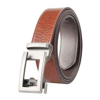 

Famous Brand Belt Men Genuine Luxury Leather Belts for Men Strap Male Metal Brown Leather Automatic Buckle Belts Men 3.5CM Width