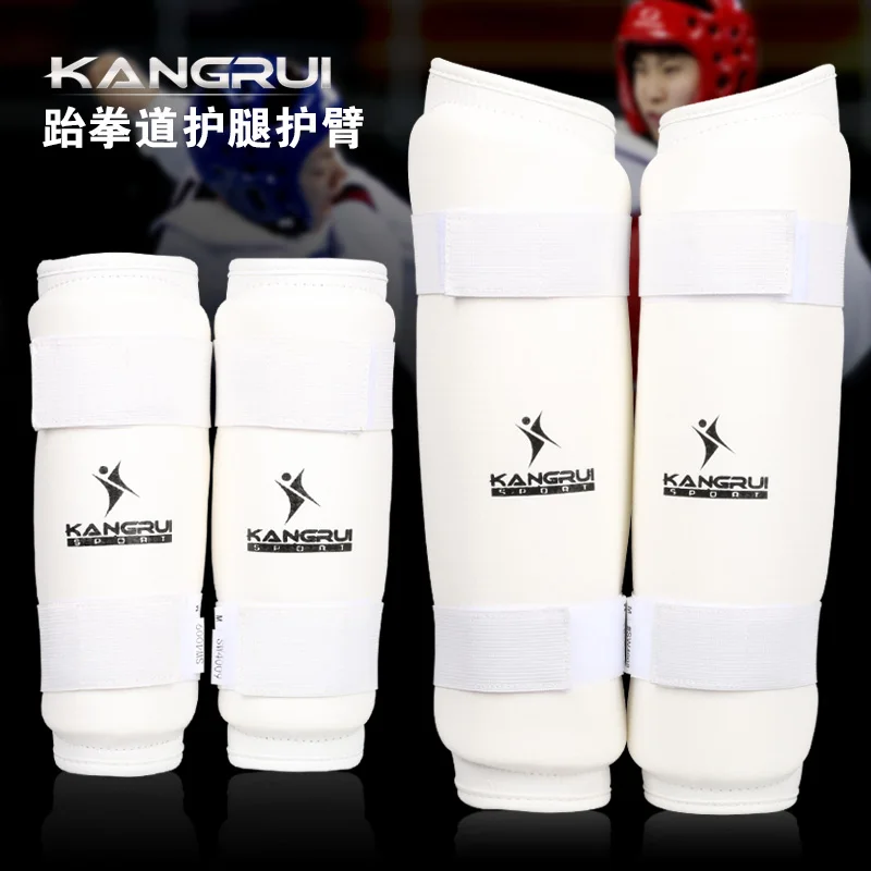 

New Adult Child Taekwondo Protector Shin Foot Guards Kickboxing WTF Approved MMA Sanda Protection Material Arts