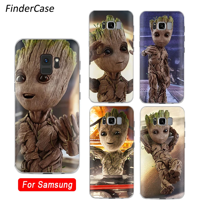 

For Samsung Galaxy s8 Case Groot Guardians of the Galaxy for S4 S5 S6 S7 Edge S9 Plus Note 8 2 3 4 5 A5 A7 J5 2016 J7 2017