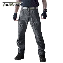 TACVASEN мужские водонепроницаемые тактические брюки, мужские летние брюки-карго, быстросохнущие военные брюки, тонкие армейские брюки
