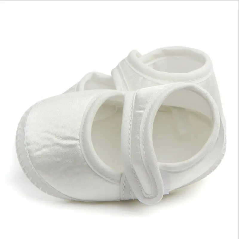 Emmababy Adorable Newborn Baby Girl Infant Princess Soft Cotton Crib Shoe White Cute