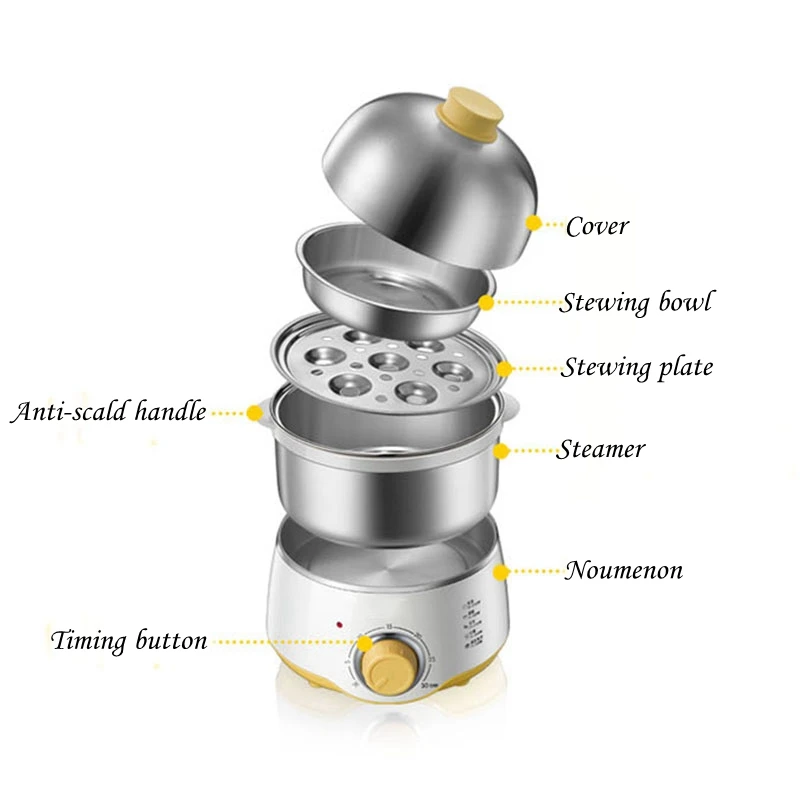 CUKYI 360 Вт/220 В/50 Гц 16 яиц емкость многофункциональный электрический котел для яиц нержавеющая сталь защита от сухого сжигания инструмент для приготовления пищи