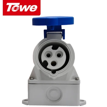 

Towe Industrial Connector IPS-S316S 16A 3 Pins 2P+E Female IP44 Surface Mounted Socket
