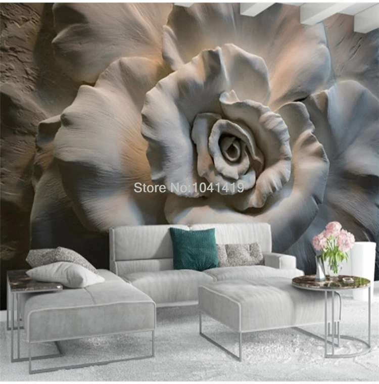 Sala de estar, Quarto, Papel de Parede 3D, 3 D