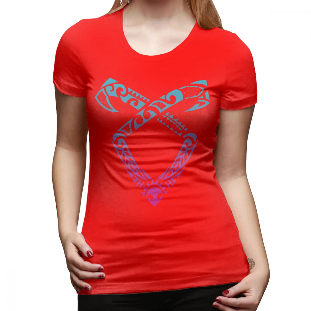 Shadowhunter футболка ангельские руны символ shadowhunts футболка Kawaii хлопчатобумажная женская футболка с серебряным принтом женская футболка - Цвет: Красный