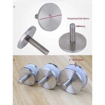 

12Pcs Stainless steel advertising screw acrylic glass standoff stand off door pull back fastener decorative cap glass