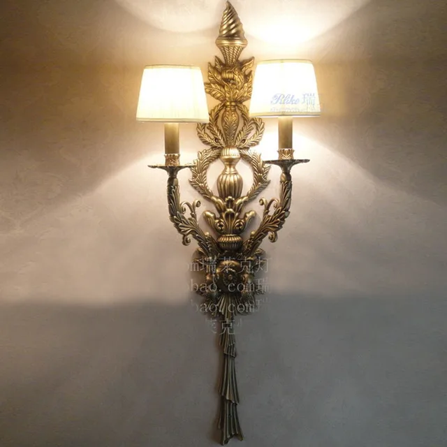 Cuivre décoratif lampes salon classique chambre appliques murales ...