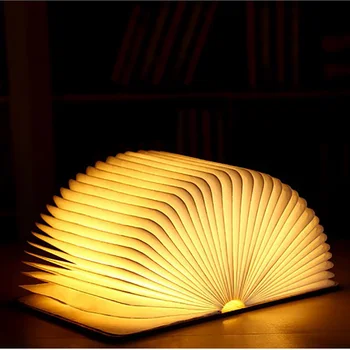 

Creative Discoloration LED Book Funny Light USB Flip Book Light USB Charging Night Light Decoration Folding Table Strange Lamp