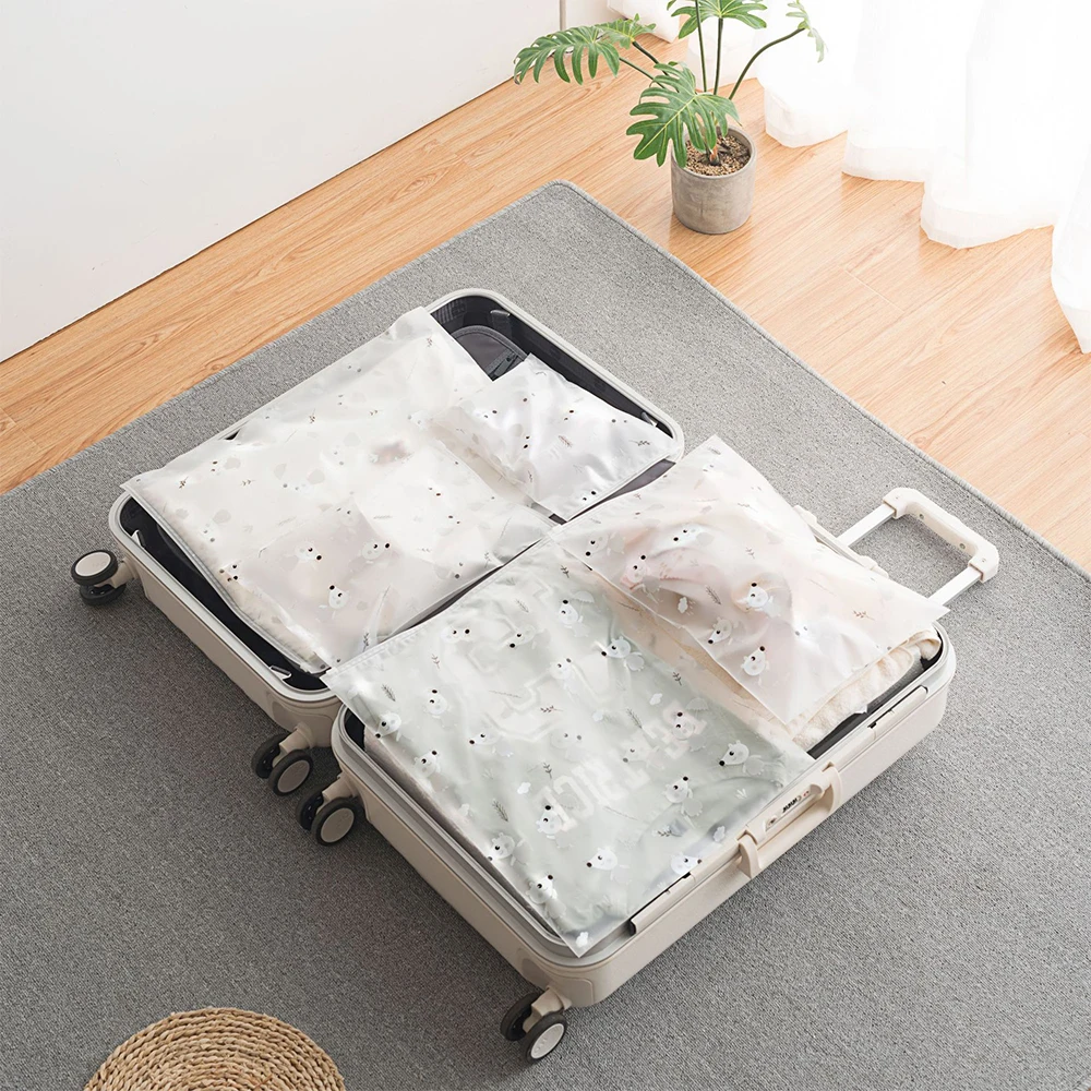 

Junejour Plastic Travel Storage Bag Portable Storage Bag For Shoes Wardrobe Clothing Suitcase Waterproof