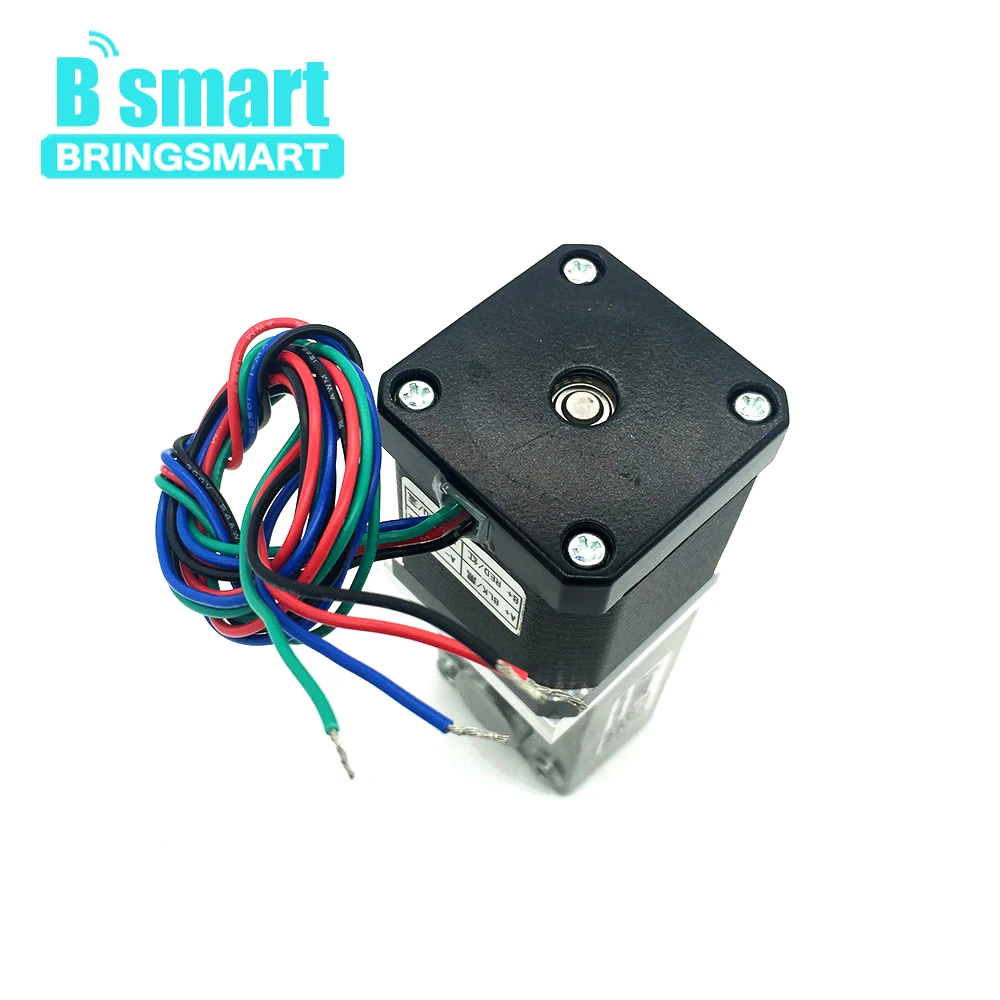 Bringsmart A58SW-42BY 12 вольт постоянного тока шаговый редуктор ed двигатели 24 В червячный шаговый редуктор мотор с высоким крутящим моментом мини редуктор самоблокирующийся