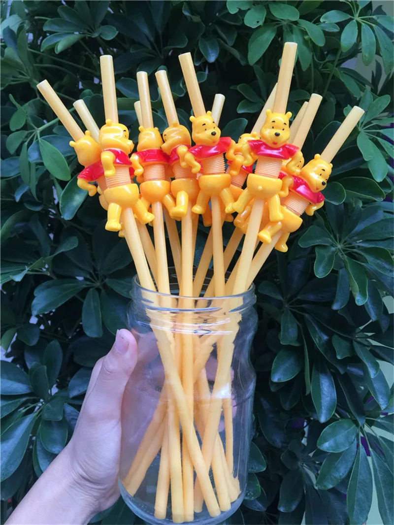 5PcsSet Cartoon Animal Straws for Children's Day Party Decorations Birthday Holiday Supplies Drinking Straws Disposable PT18 (5)