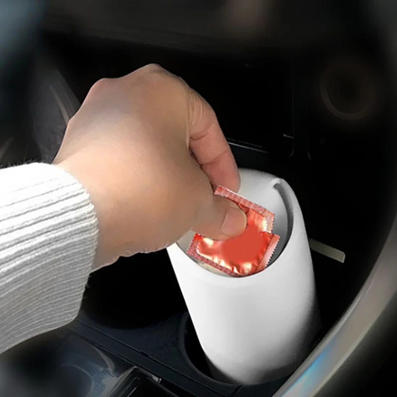 Universal Car Trash Bin Auto Organizer Storage Box Car Trash Can Rubbish Gargage Holder Automobile Storage Bucket Accessories