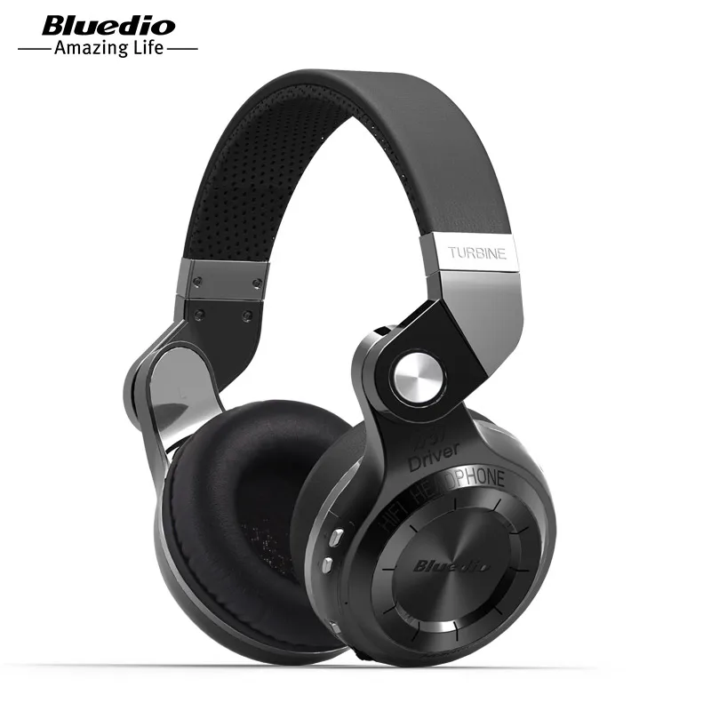 Bluedio T2S Wireless Foldable Bluetooth Earphones Black