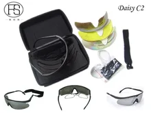 Hot Daisy C2 Sunglasses Men Tactical Military Goggles Army Cycling Outdoor Sports Use Gafas 4 lenses