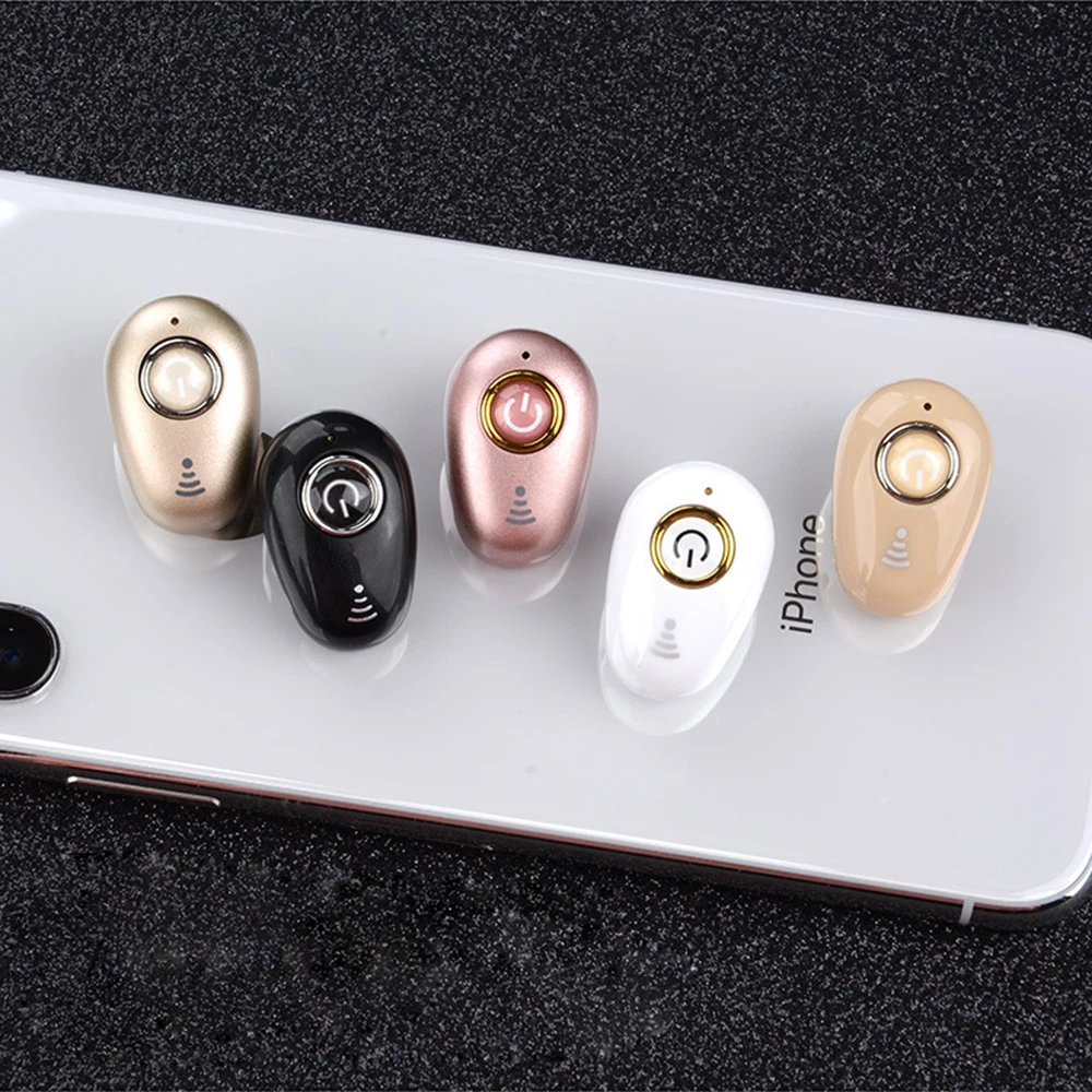 Мини bluetooth-гарнитура беспроводные наушники-вкладыши Наушники Hands-free скрытые Наушники стерео с микрофоном для смартфона