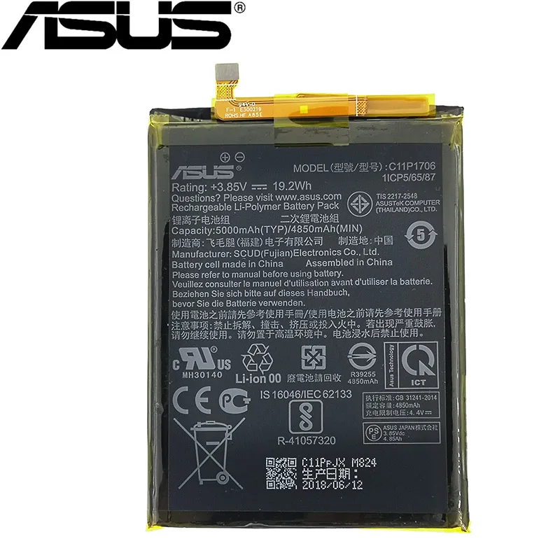

ASUS 100% Original C11P1706 C11P1606 C11P1609 C11P1506 For ASUS Zenfone Max Pro M1 6.0 Inch ZB601KL ZB602KL X00TDB X00TDE