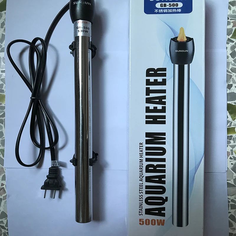 500W Submersible Stainless Steel Aquarium Heater Automatic Thermostat