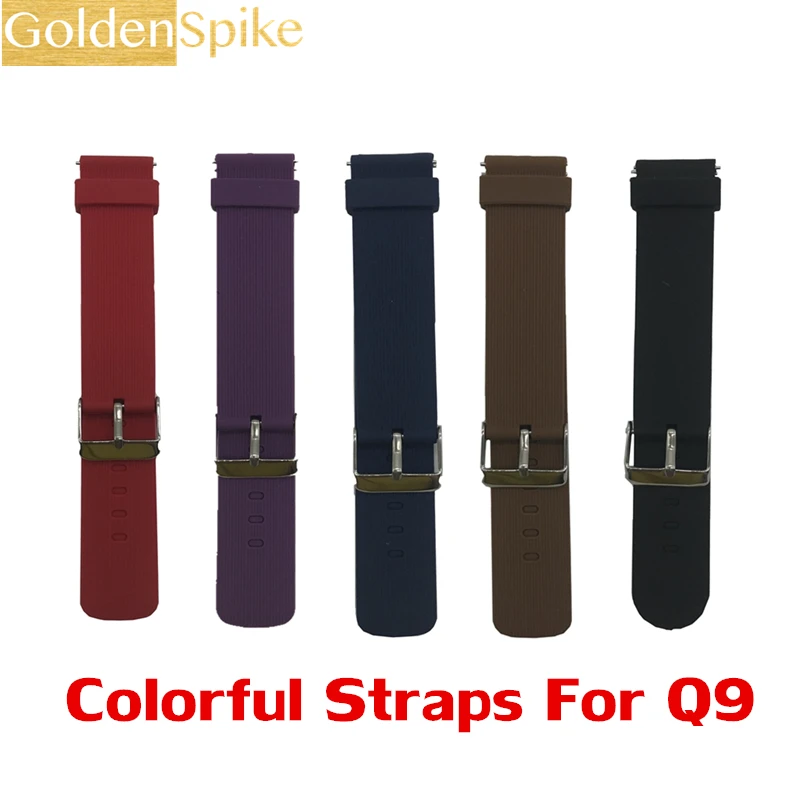 

GOLDENSPIKE Original 100% Quailty Q9 Smart watch band straps Colorful Bracelet For Q9 smartwatch straps