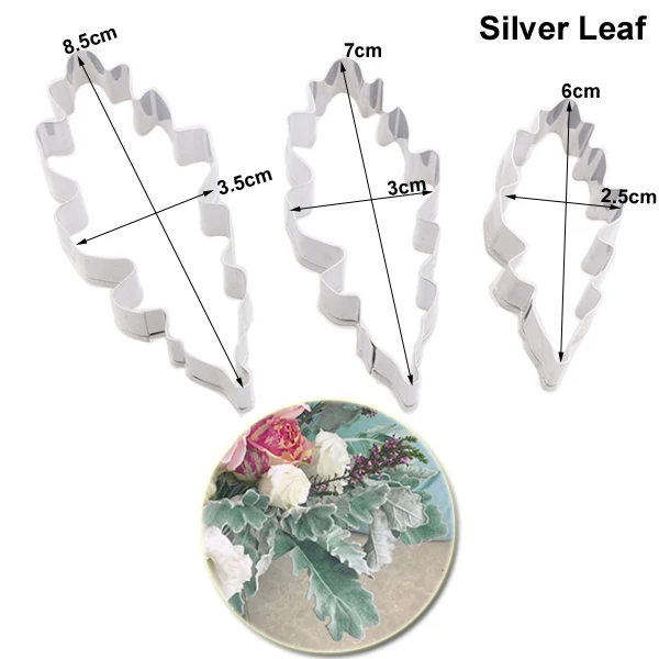 Cineraria & Anemone Veiner Cutter Set Silicone Mold Fondant Sugarcraft Mould Set Cake Decorating Tool DIY GumPaste Mold CS249