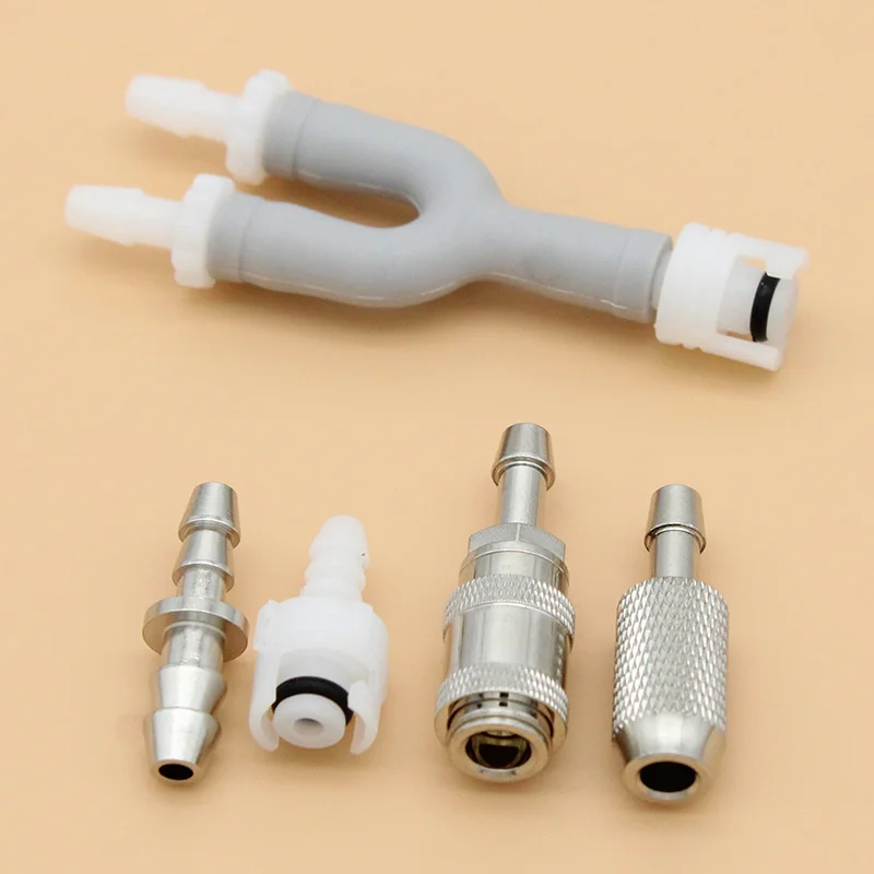 10pcsNIBPbloodpressurecuffdualtubeairhoseYadapterconnector