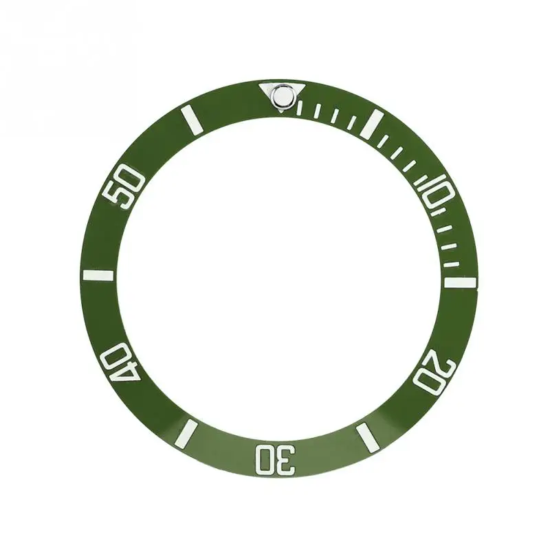 4 цвета 37,5 мм часы-браслет с поддержкой Пластик Материал петля рамка вкладыш кольцо Запасная часть в инструменты для ремонта и комплект ювелирные изделия Безель - Цвет: Green