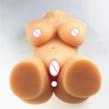 8kg Full silicone Callipyge double cave Sexy body&male masturbator sex doll&Japanese full size silicone love sex doll