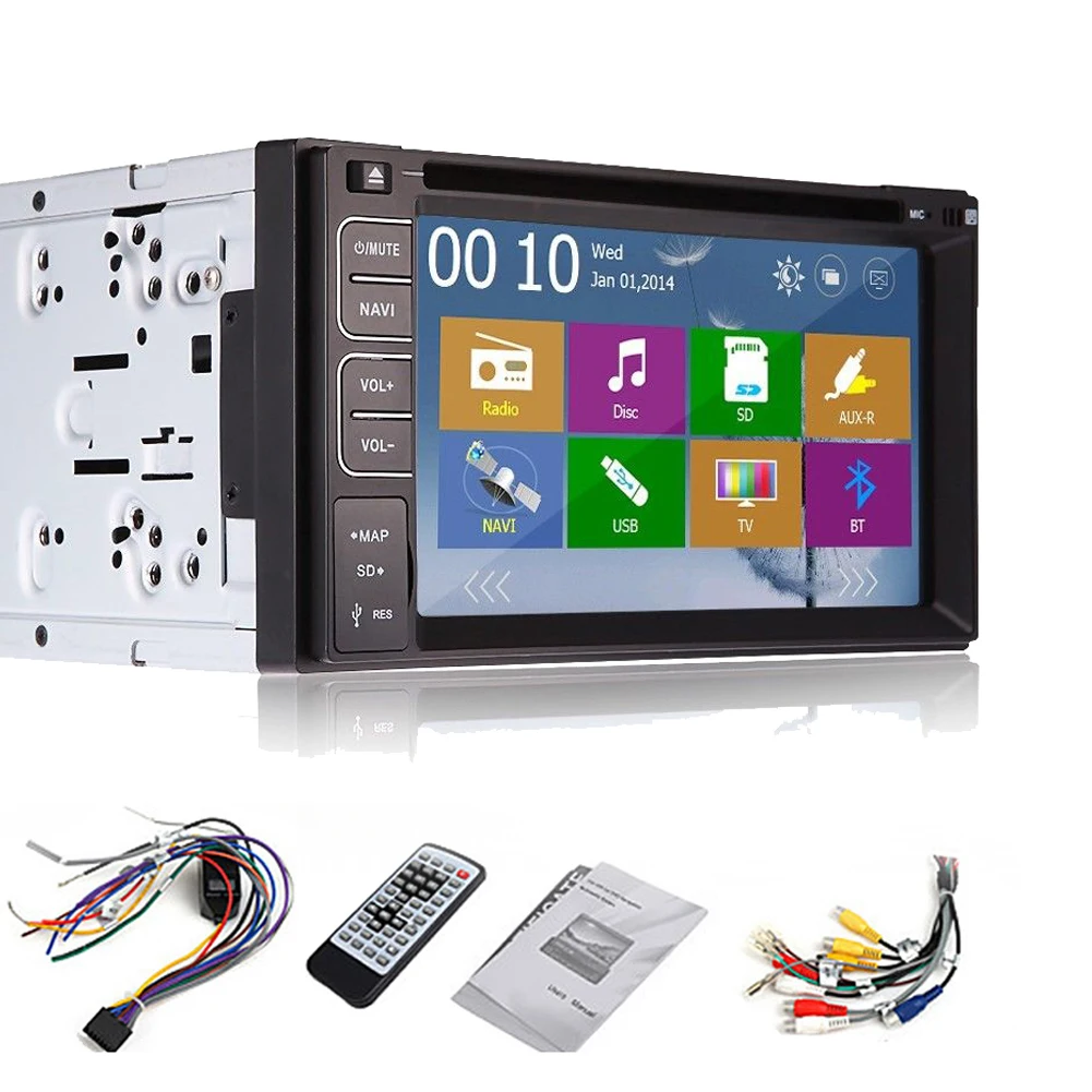 stereo gps map sd 62 pc eq mp5 video car dvd player usb 3d logo autoradio accessory fm radio receiver music in car multimedia player from automobiles
