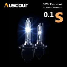 2 шт 55 Вт hid ксеноновая лампа автомобильная фара Мотоцикл авто лампа быстрый старт ксенон h1 h3 h4 h7 hb3 hb4 h11
