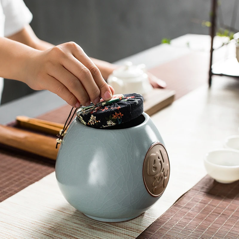 2018 Китай хранения бутылок полноценно керамическая Чай угги подарок jar Caddy сахарница солонка бак 1300 мл|storage