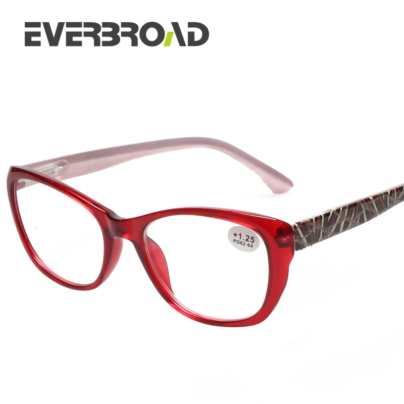

2017 Russian Style Fashion Reading Glasses Women High Power Farsightedness Eyeglasses +6.00 Degree