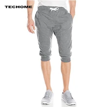 Мужские шаровары летняя новая одежда модные повседневные брюки до колена Средний промежность джоггеры карго мужские брюки Размер M до 3XL