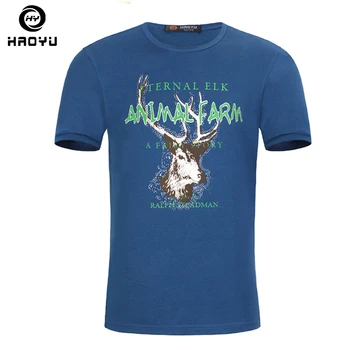 

New Arrival Men Fashion 2016 Summer Style Men's Tshirt Homme Cotton Cartoon Animal Printed T shirt Men Brand Tee High Quality
