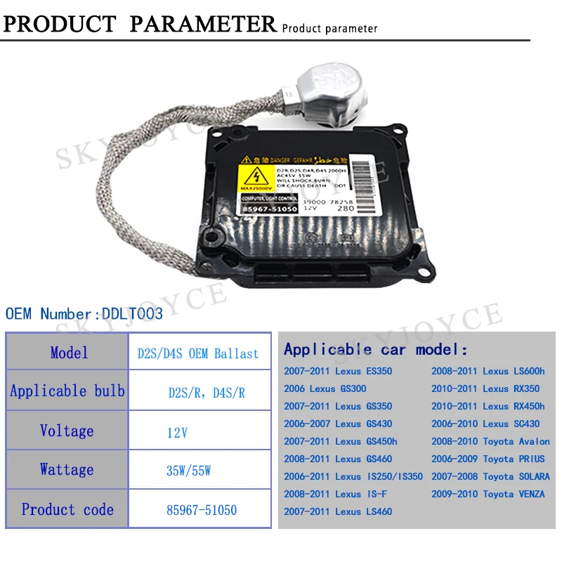 For Lexus Is250 Is350 Gs300 Gs350 Gs450 Rx350 Toyota Hid Xenon Headlight Ballast Headlight Assemblies Vehicle Parts Accessories