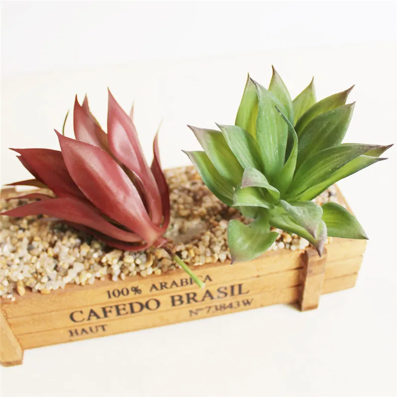 Real Touch Mini Artificial Succulents Fake Agave Flower Faux Succulent Plants Balcony Ornament For Garden Home Party Decor Real Touch Mini Artificial Succulents Fake Agave Flower Faux Succulent Plants Balcony Ornament For Garden Home Party Decor