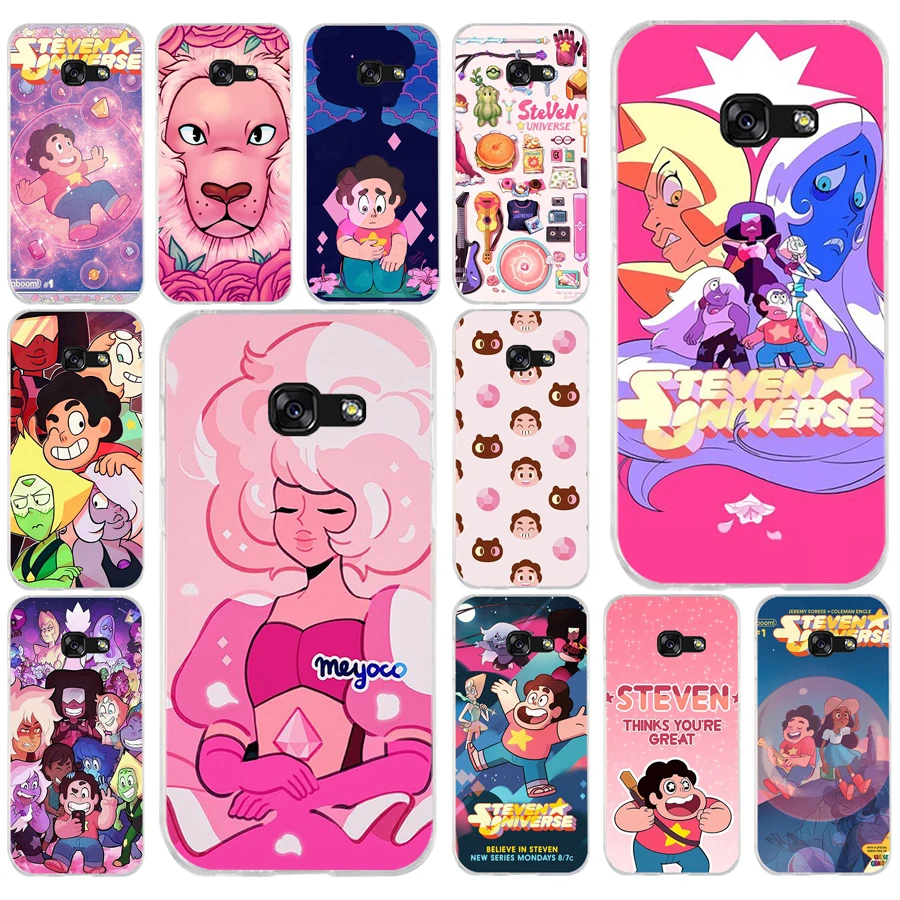 

060FG Cartoon Steven Universe Soft Silicone Tpu Cover phone Case for Samsung a3 2016 a5 2017 a6 plus a7 a8 2018 s6 7 8 9