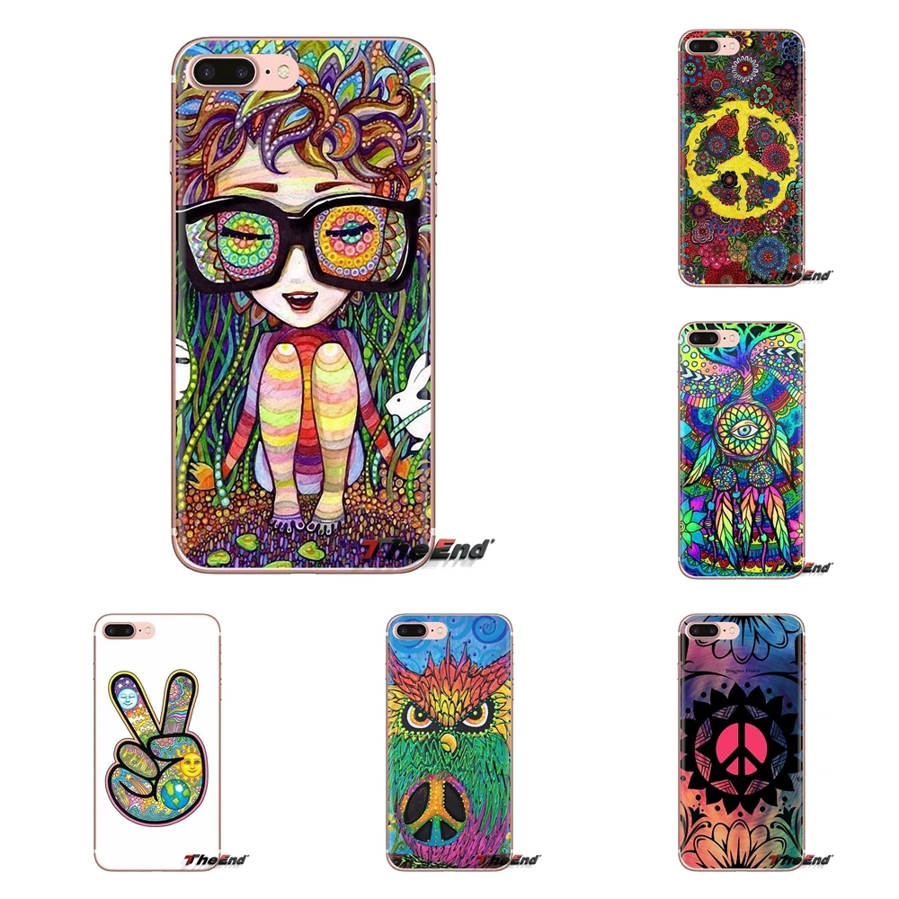 

Hippy Hippie Psychedelic Art Peace For LG G3 G4 Mini G5 G6 G7 Q6 Q7 Q8 Q9 V10 V20 V30 X Power 2 3 K10 K4 K8 2017 TPU Case Covers