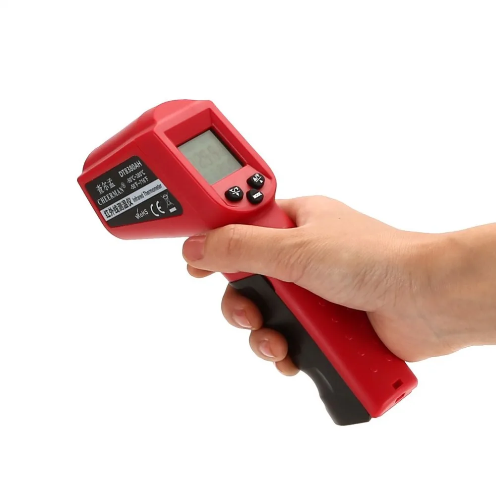 DT8380AH Laser LCD Digital IR Infrared Thermometer Temperature Meter