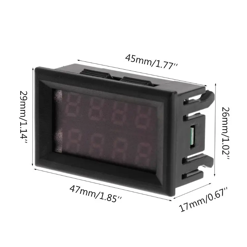 0,2" Цифровой DC 200V 10A Вольтметр Амперметр 4 цифры 5 провод напряжение измеритель тока