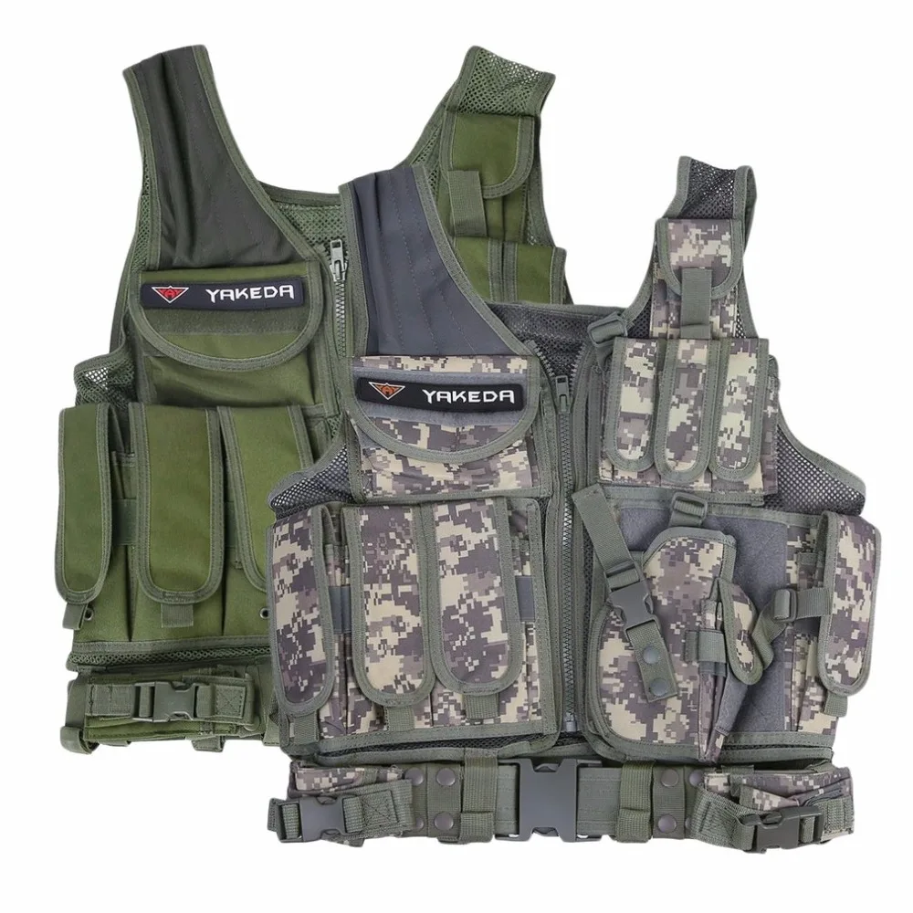 

Police Tactical Vest Outdoor Military Body Armor Wear Hunting Vest Army Swat Molle Vest Camouflage/Army Green