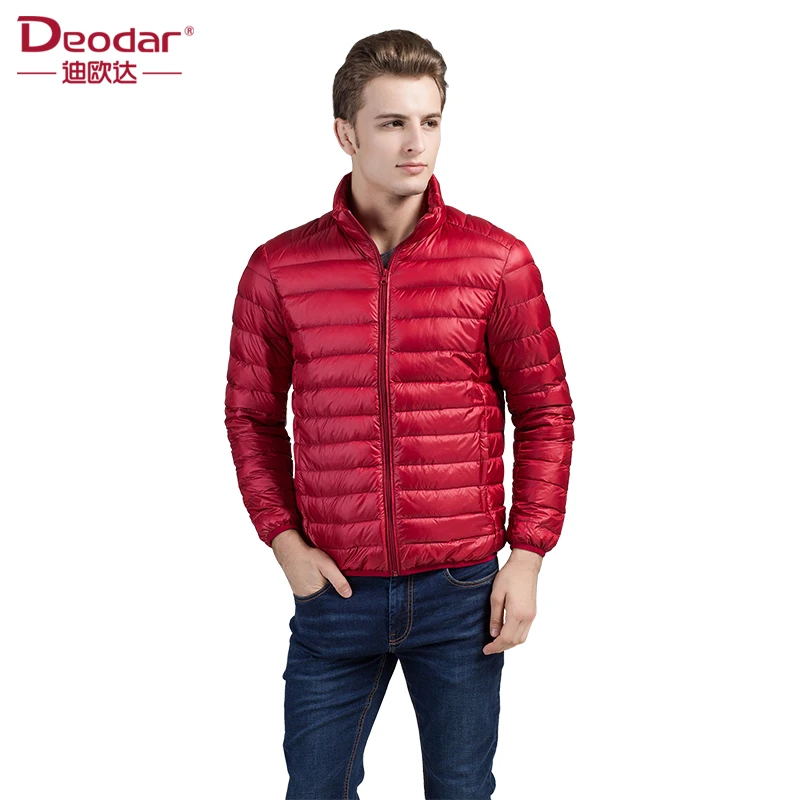 

Deodar 2019 Men Ultra Light Down Feather Jacket Coat Men Winter Fashion Origin Design Down Coats Men's Down Coat Parkas