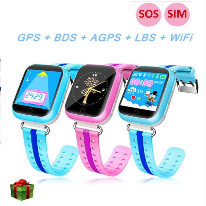 

Smart Watch Q100 Q750 For Children Kids Baby Watch Phone With 1.54inch Touch Screen WiFi GPS SOS Call Smartphone Clock PK Q90