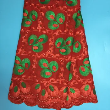 

Fashionable Cotton Swiss Voile Lace In Switzerland High Quality French African Lace Fabric With Stone For Nigeria Wedding 7