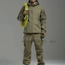 Tad v 4,0 софтшелл из кожи акулы, куртка для походов на открытом воздухе, комплект тактической военной камуфляжной охотничьей куртки+ штаны