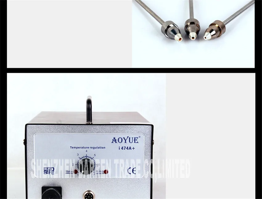 110 В/220 В i474A+ керамический нагреватель высокочастотное электрическое всасывание Оловянная паяльная станция Антистатическая Автоматическая всасывающая Оловянная пушка