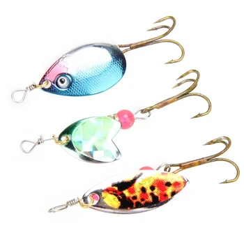 

Fishing Lure Lot 30pcs Trout Spoon Metal Fishing Lures Spinner Baits Bass Tackle Kit Isca Artificial Mixed Color